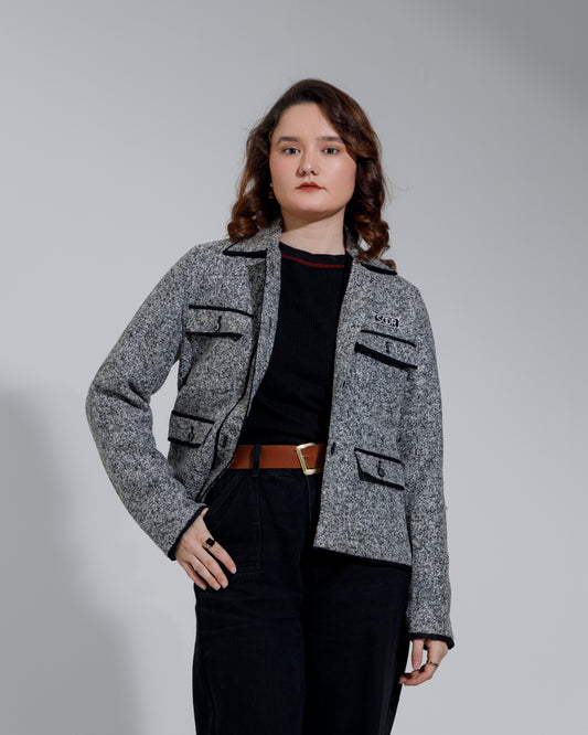 The Bastion Salt & Pepper Tweed Field Jacket