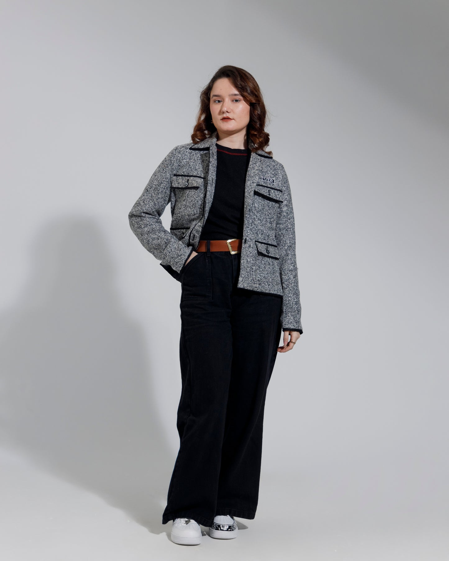 The Bastion Salt & Pepper Tweed Field Jacket